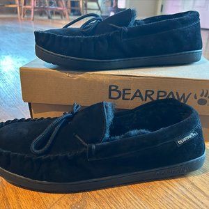 New Bearpaw Men's Moc II Wide Slippers - Black - Size 13
